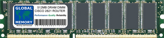 512MB DRAM DIMM MEMORY RAM FOR CISCO 2821 ROUTER (MEM2821-512D)